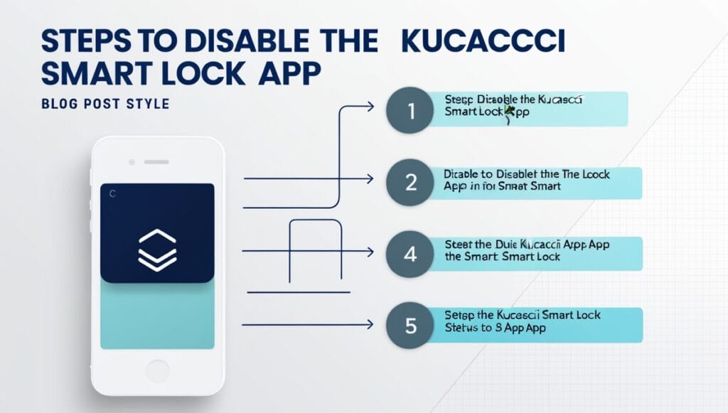 how to disable kucacci smart lock app