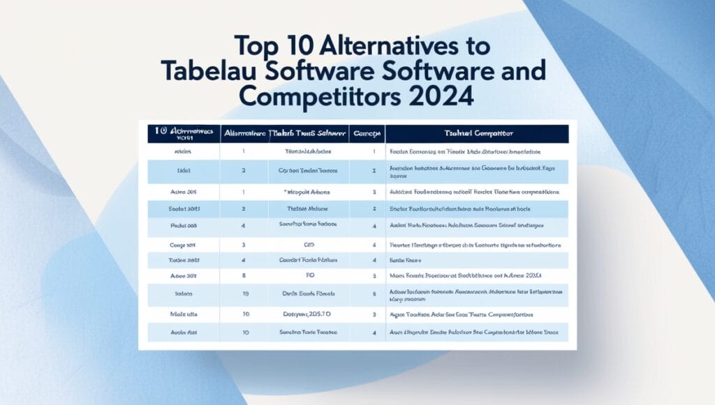  Alternatives To Tableau software