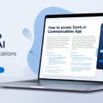 How to access stork.ai communications app