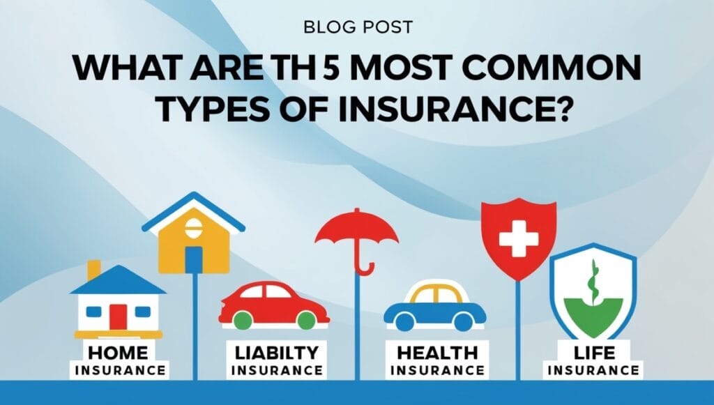 What are the 5 most common types of insurance?