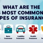 What are the 5 most common types of insurance?